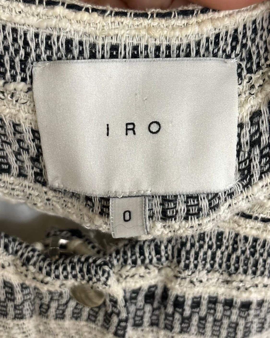 이로 블랙 앤 화이트 리지 트위드 자켓 상품이미지7