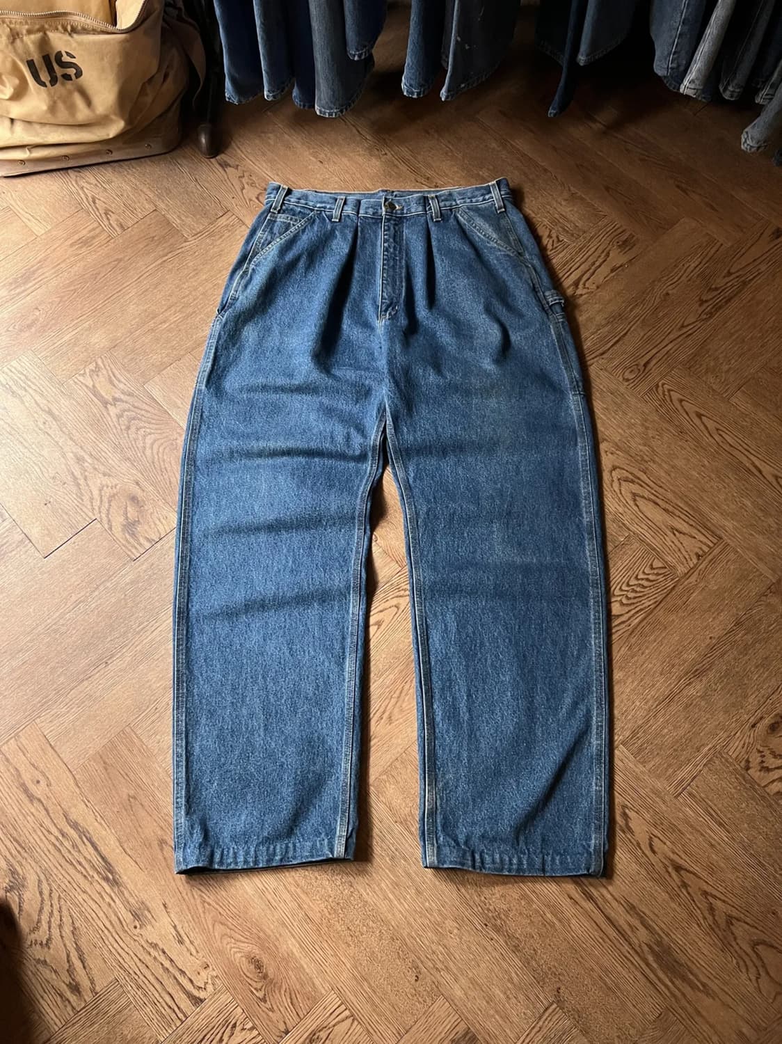 [40]칼하트 USA 싱글니 카펜터 워크 데님 팬츠 상품이미지1