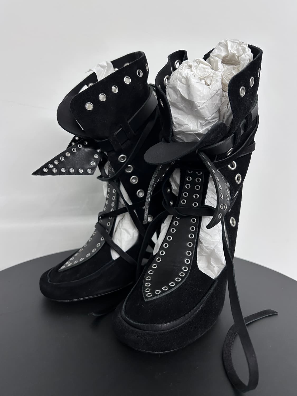 이자벨마랑 쇼피스 밀라 스웨이드 보우 타이 부츠 상품이미지1