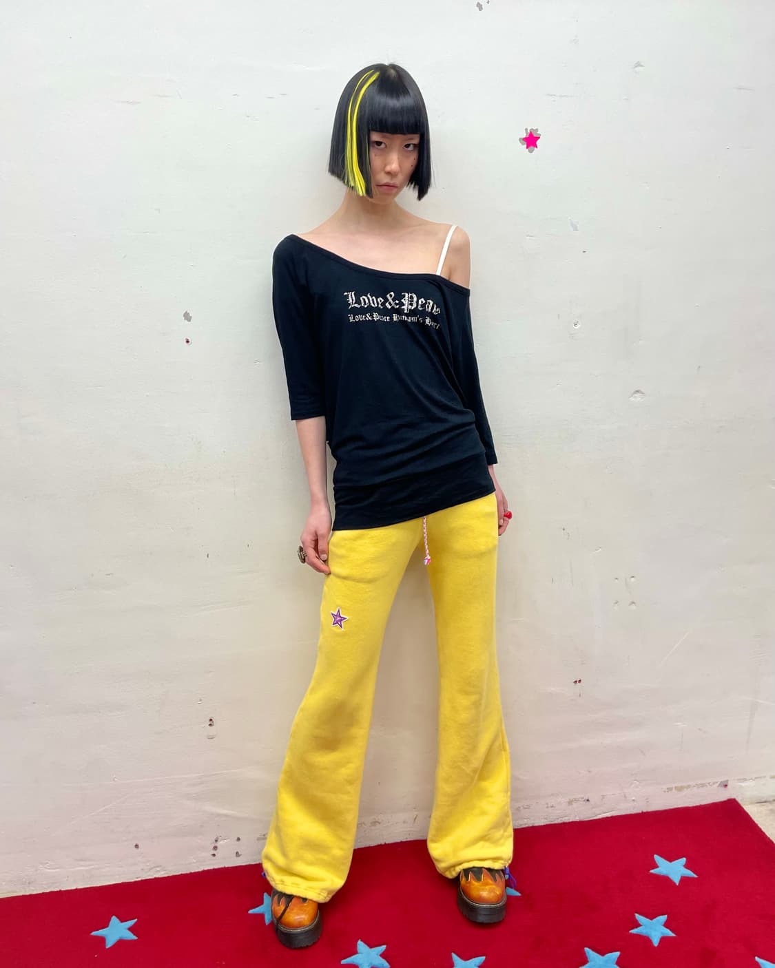 M.K.R Butterfly Embroidery Black T-shirt 상품이미지6