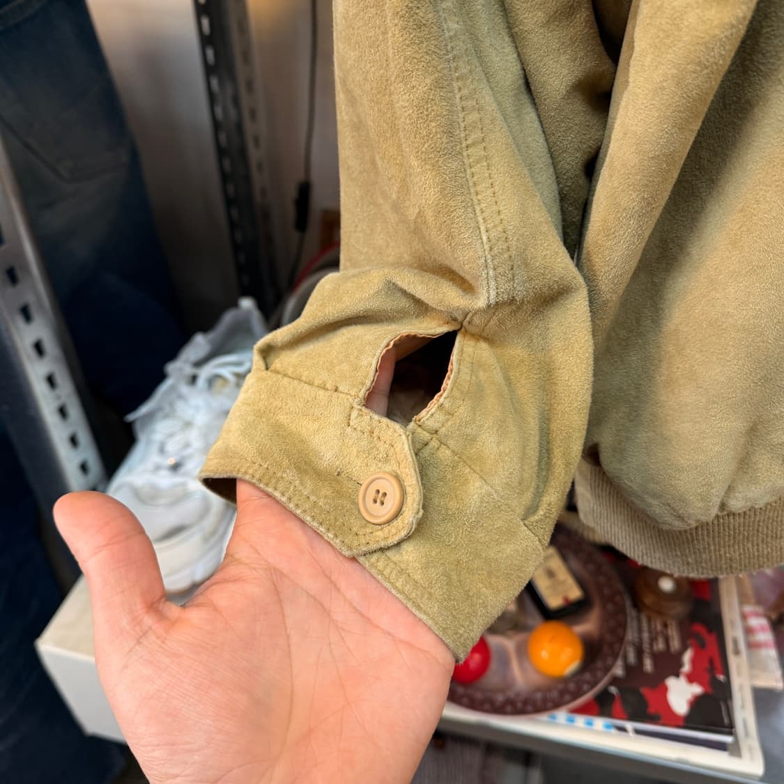 존하워드 빈티지 스웨이드 봄버 자켓 M L XL 상품이미지8