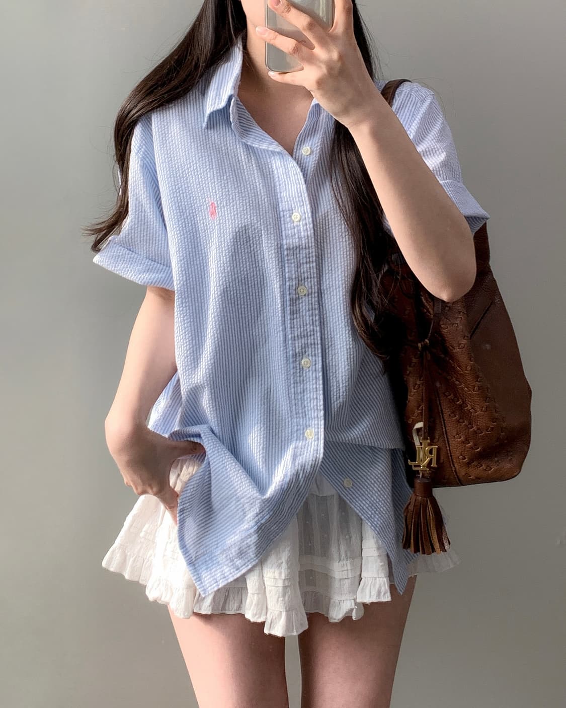 폴로 씨어써커 반팔 셔츠  상품이미지2