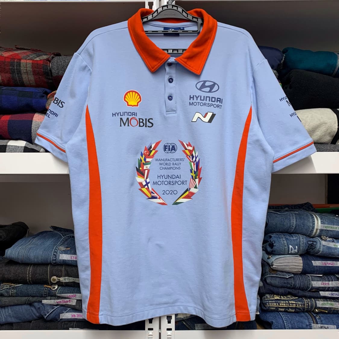 [M] 현대 모터스포츠 WRC 2020 우승기념 PK 티셔츠 상품이미지2