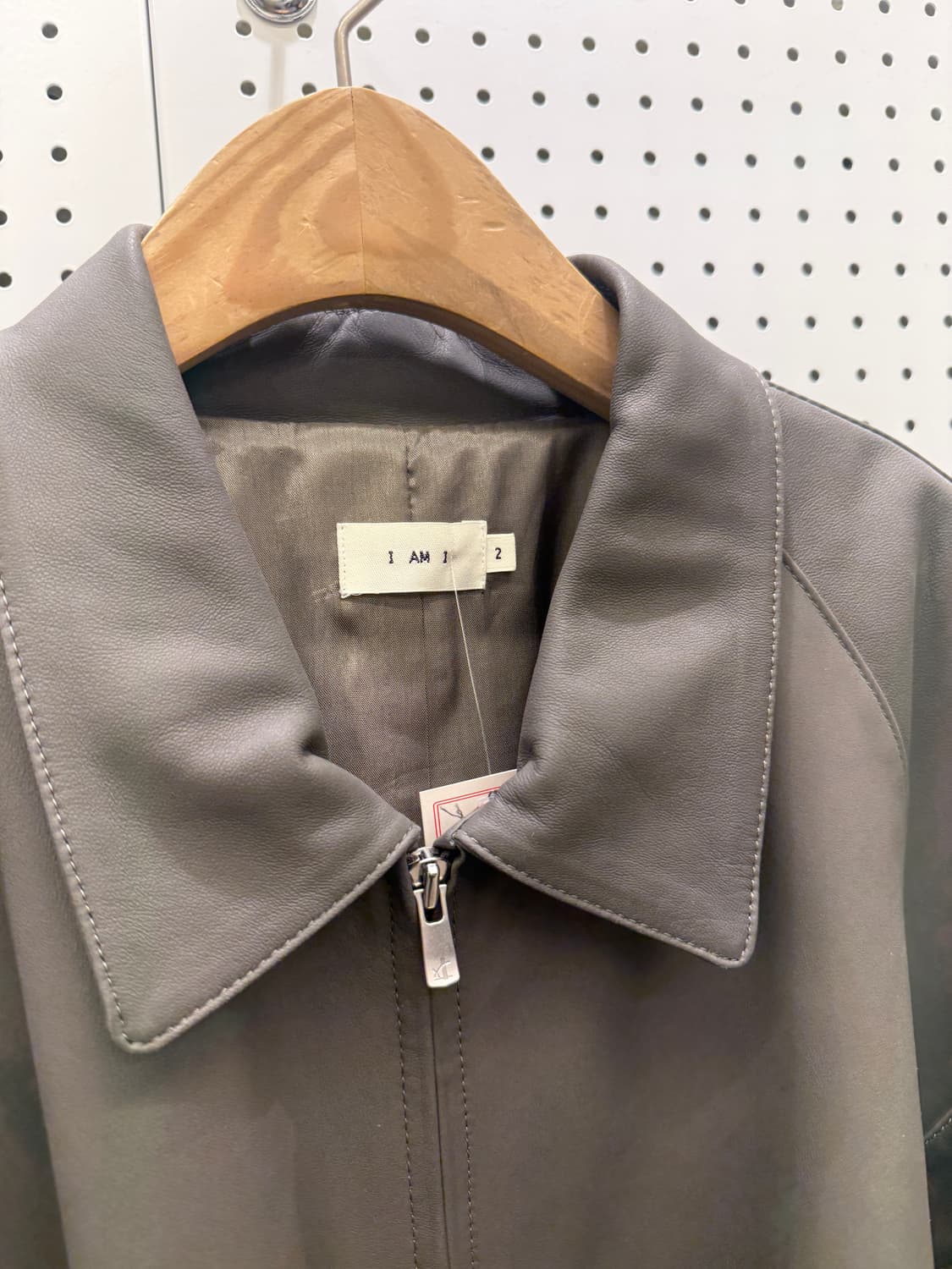 I AM I 레더 블루종 자켓  상품이미지4