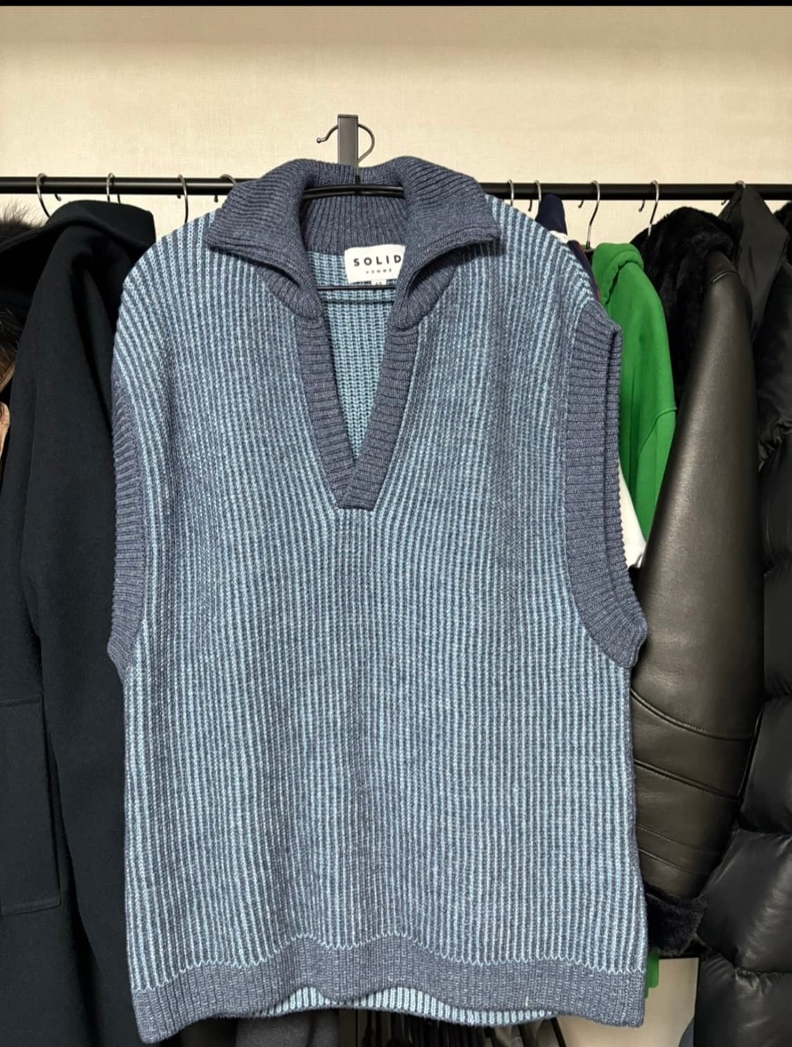 솔리드옴므 니트베스트 상품이미지1