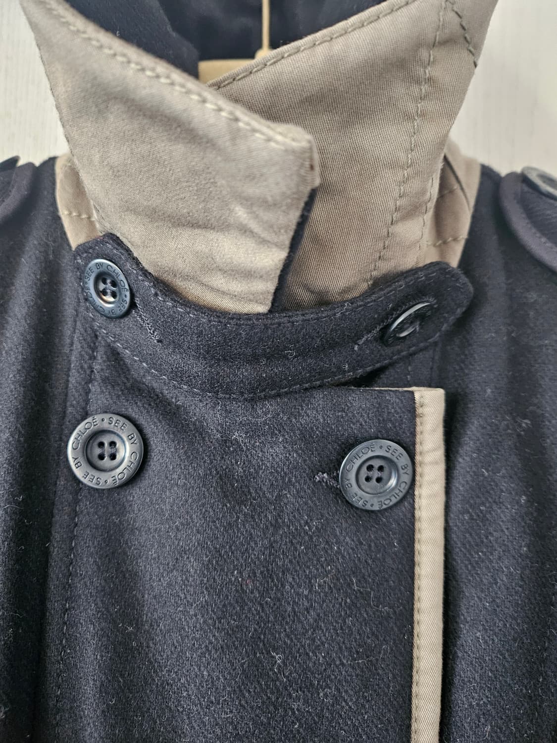 씨바이끌로에 모직 잠바 상품이미지4