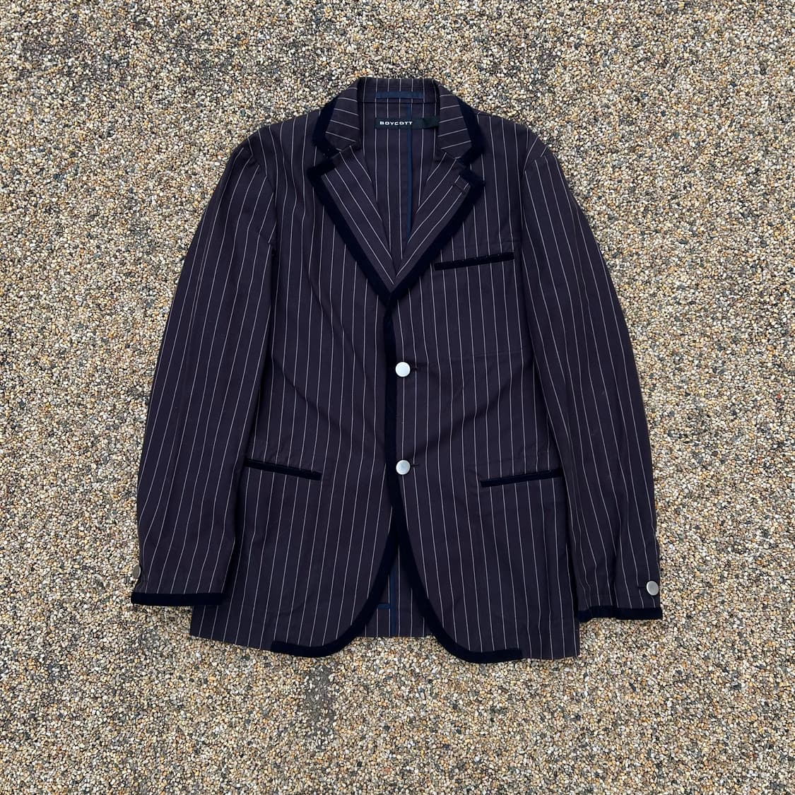 Boy cott 스트라이프 블레이져 자켓 상품이미지1