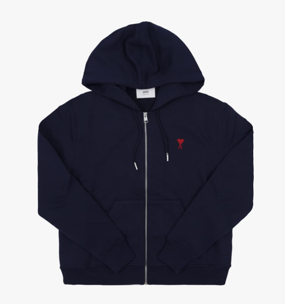 AMI 아미 하트 로고 집업 후드티 블랙·그레이·네이비 남여공용 병행수입 상품이미지6