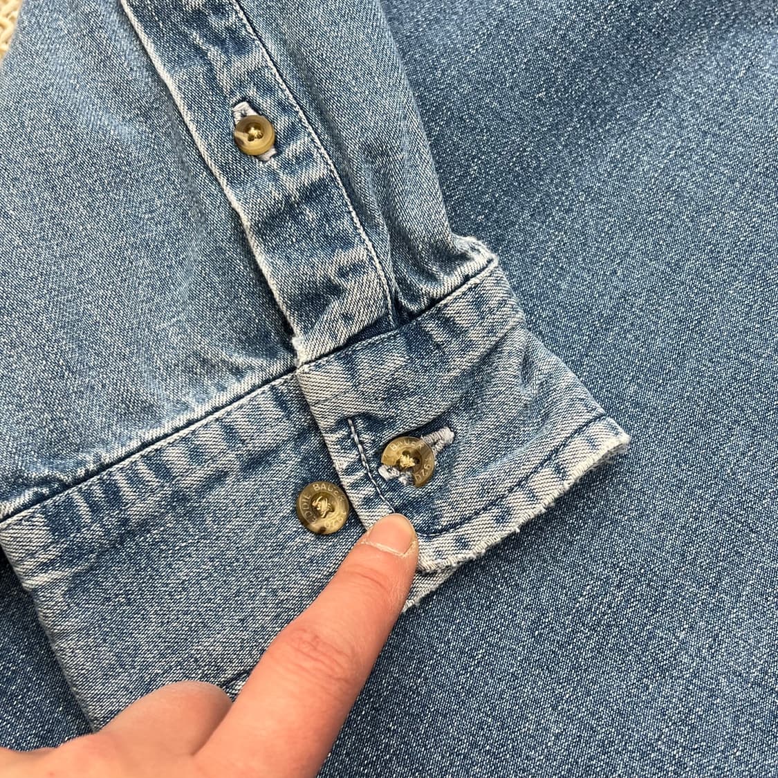 에디바우어 헨리넥 데님셔츠 r2284 상품이미지5