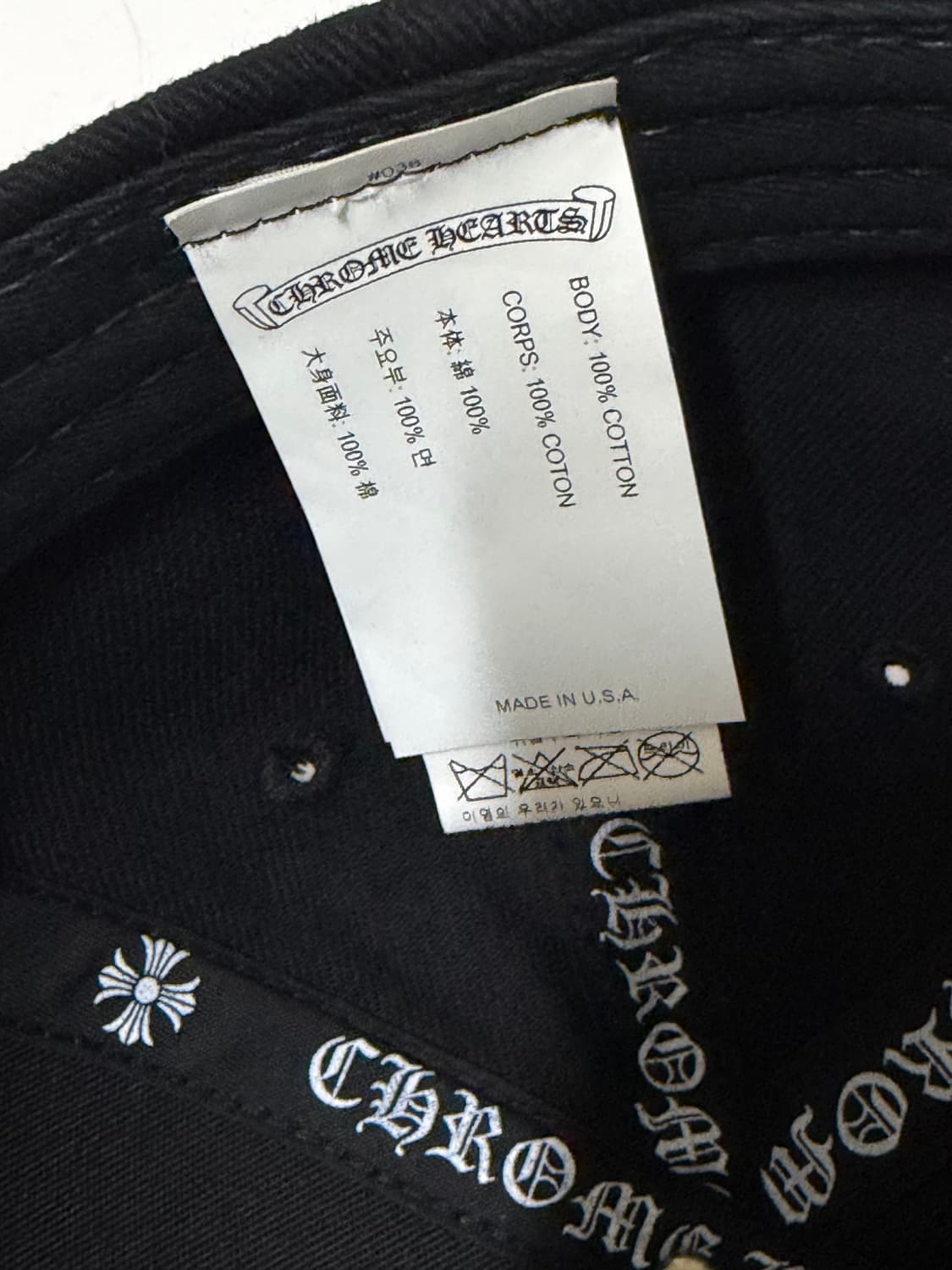 크롬하츠 RS3 볼캡 블랙 상품이미지3