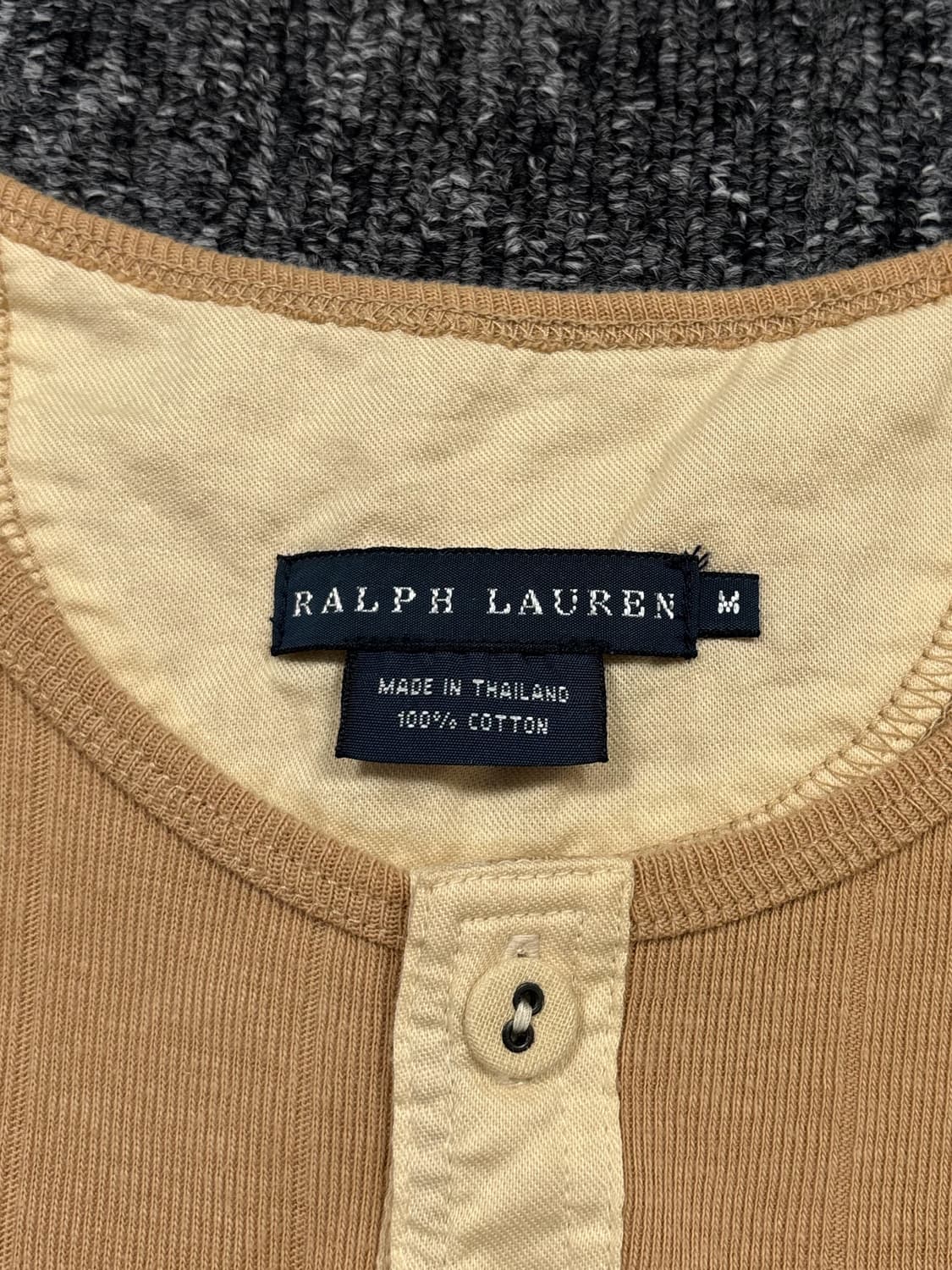 폴로 베이지 코튼 니트 상품이미지5