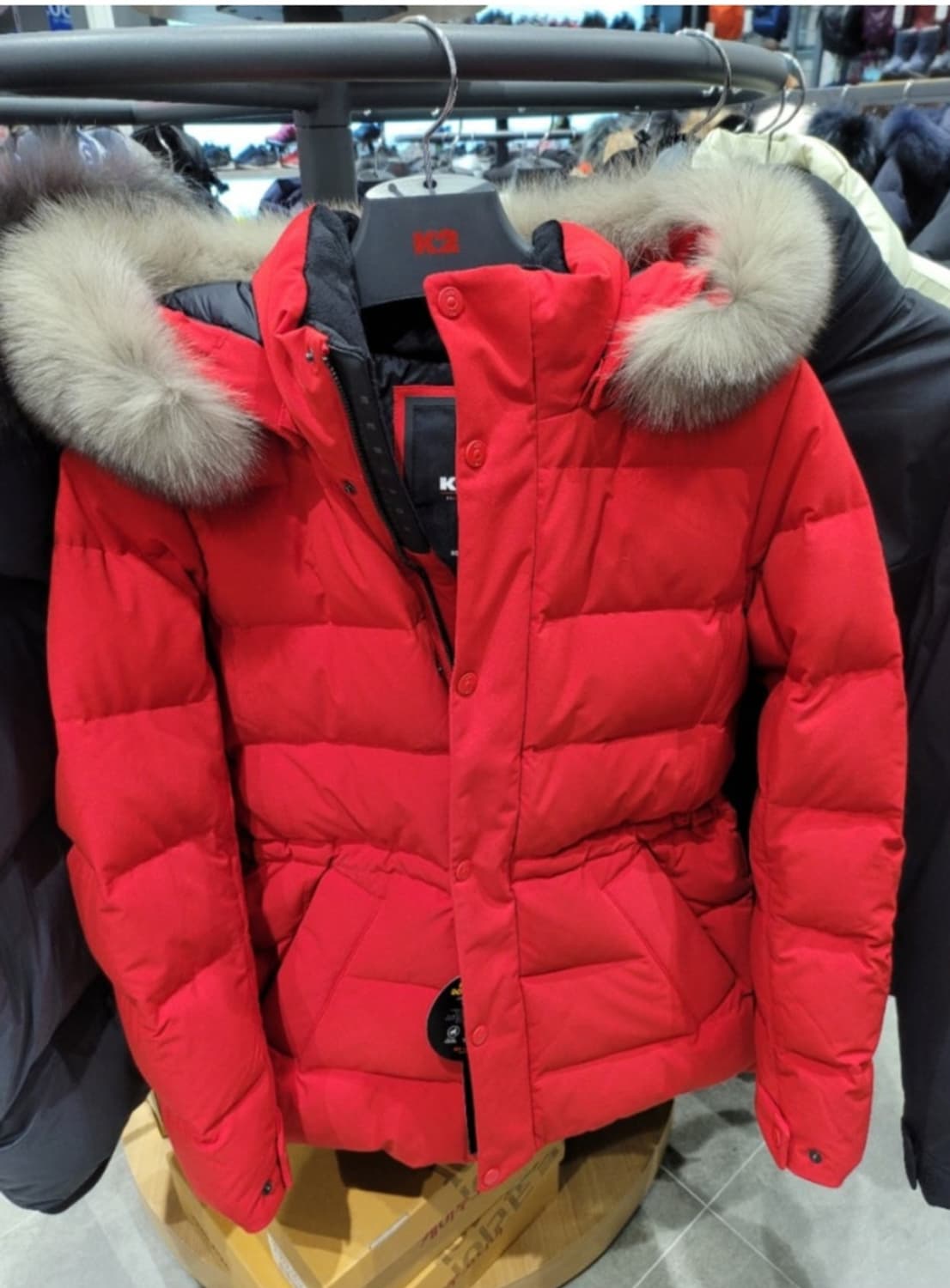 (새제품)K2 여성 패딩 도로시 구스다운 레드95,105 상품이미지6