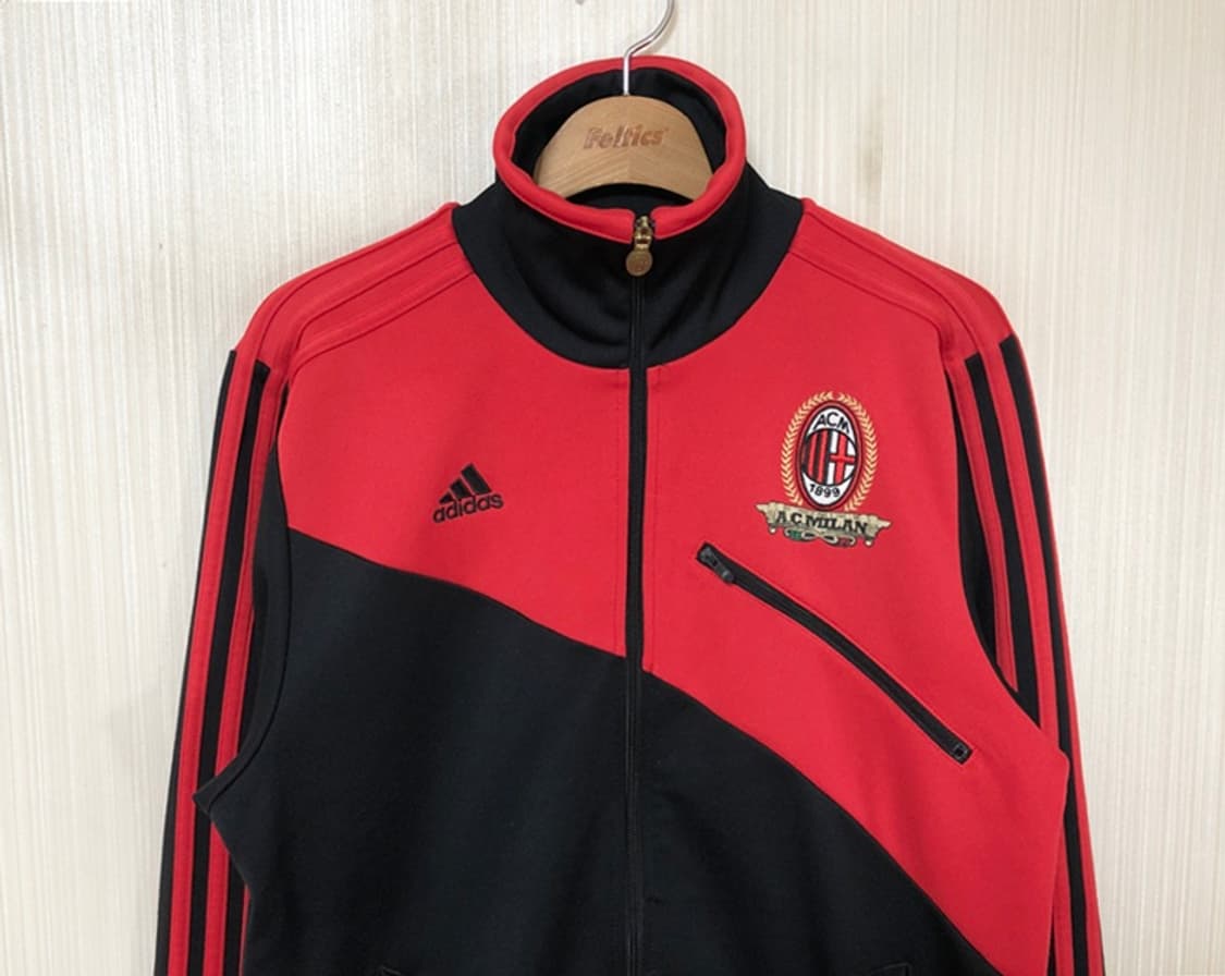 아디다스 10-11 AC밀란 검빨 빈티지 트랙탑/트랙슈트 M(해외) 상품이미지2