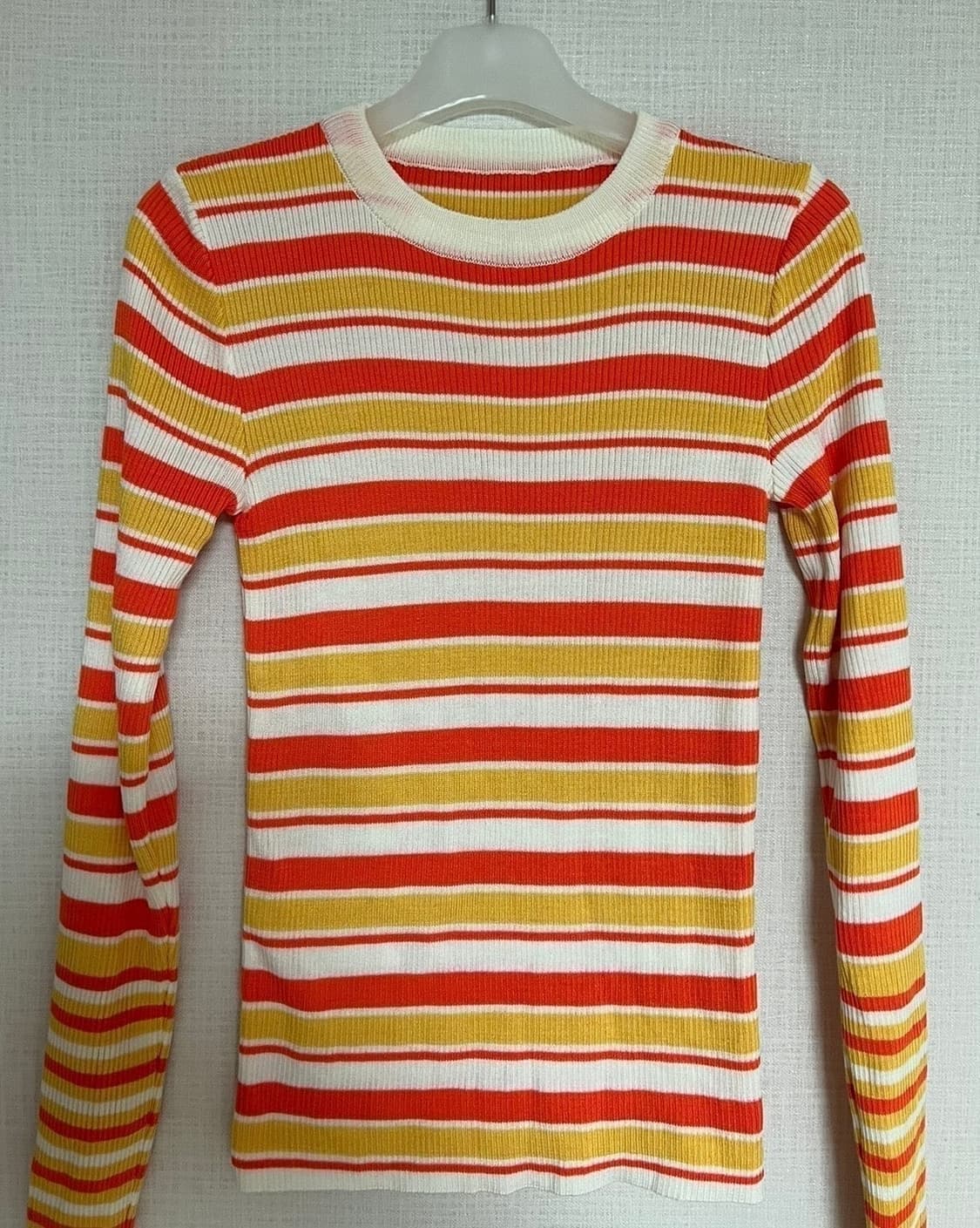 오렌지 단가라 티셔츠, 스트라이프 티셔츠 상품이미지8