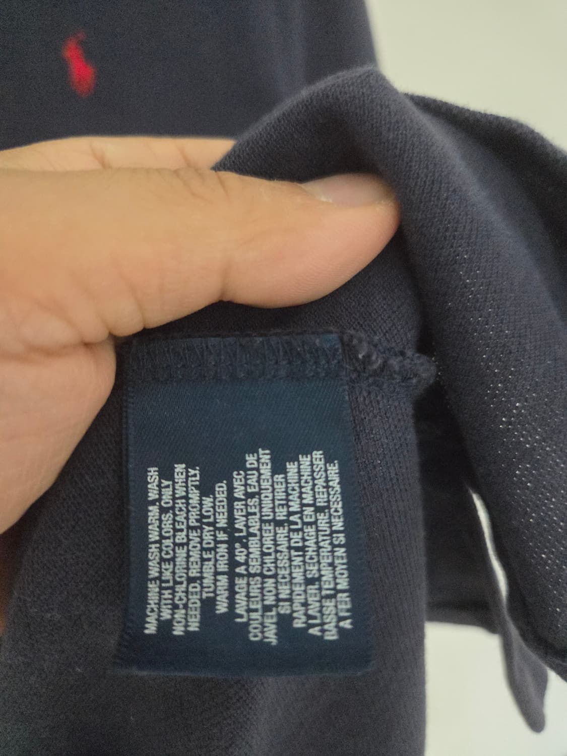 폴로랄프로렌 네이비 반팔카라티(95사이즈) 상품이미지6