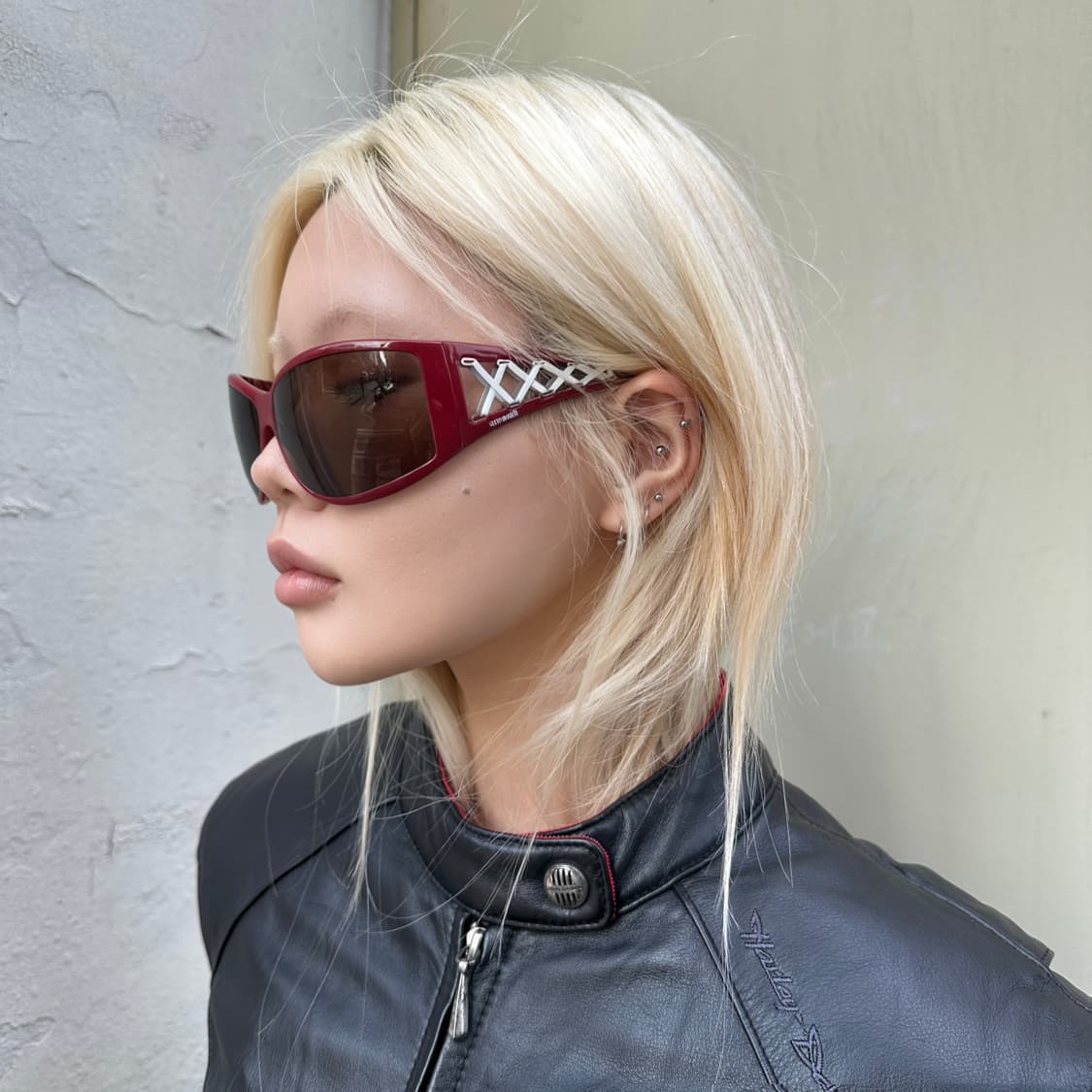 00s y2k 저스트 카발리 레어 코르셋 선글라스 상품이미지1