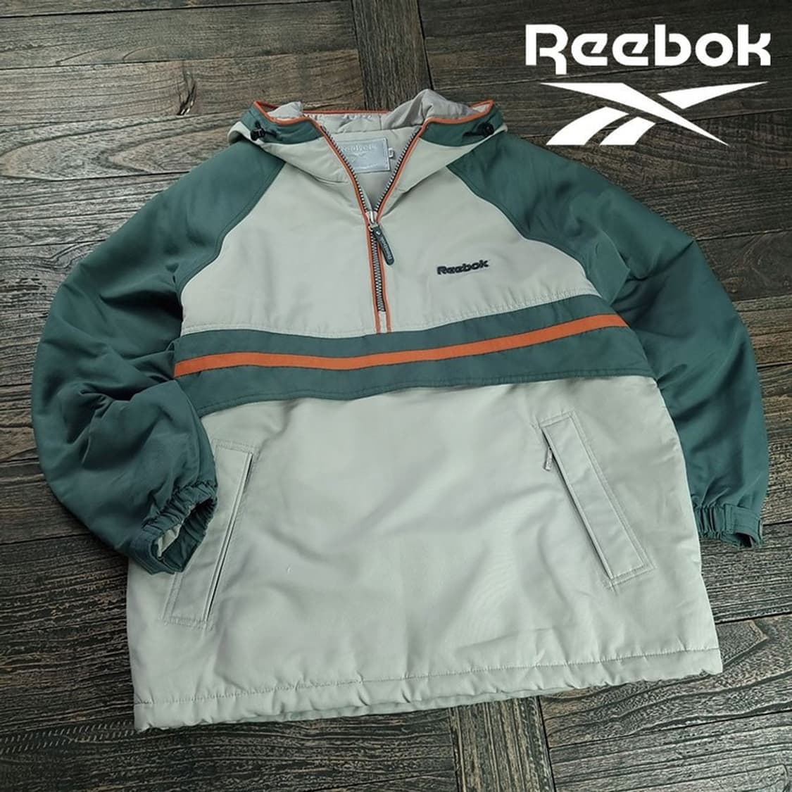 [리복] 00'S 올드스쿨 빈티지 빅로고 아노락 바람막이 M19348 상품이미지1