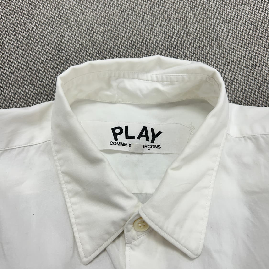 꼼데가르송 블랙와펜 화이트셔츠(S) 상품이미지2