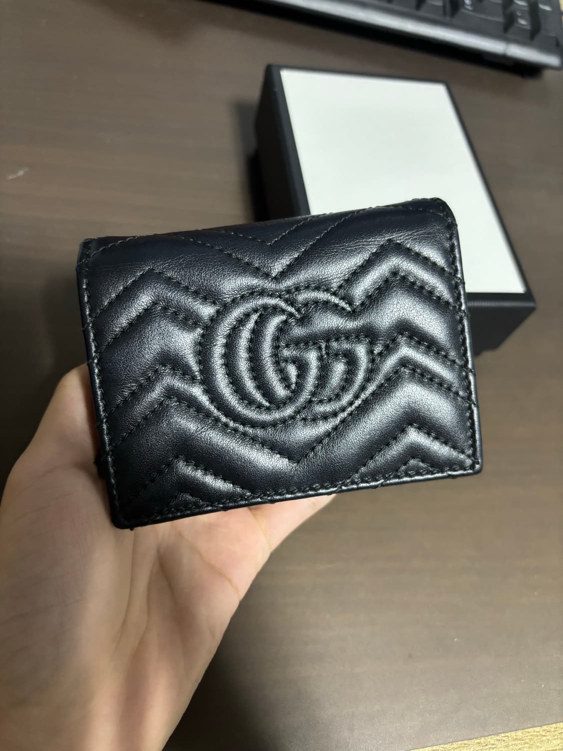 구찌 마몬트 마틀라세 반지갑 블랙 상품이미지2