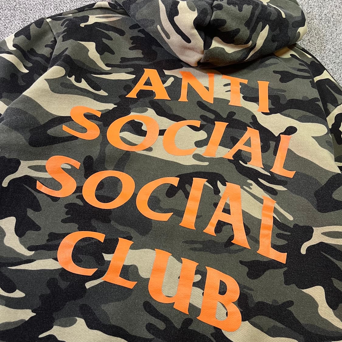 안티소셜소셜클럽 카모 후드티  상품이미지3