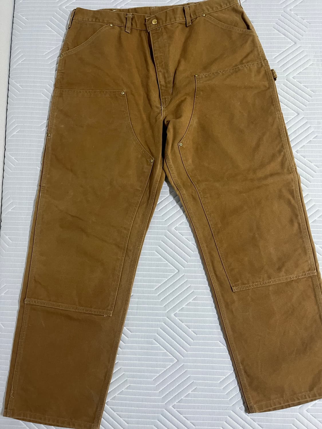 80s 빈티지 칼하트 더블니 브라운 made in usa 상품이미지1