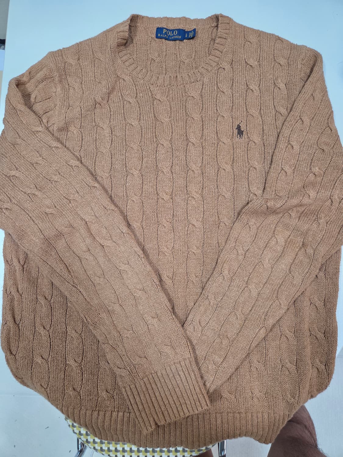 폴로랄프로렌 브라운 케이블니트 L 상품이미지1