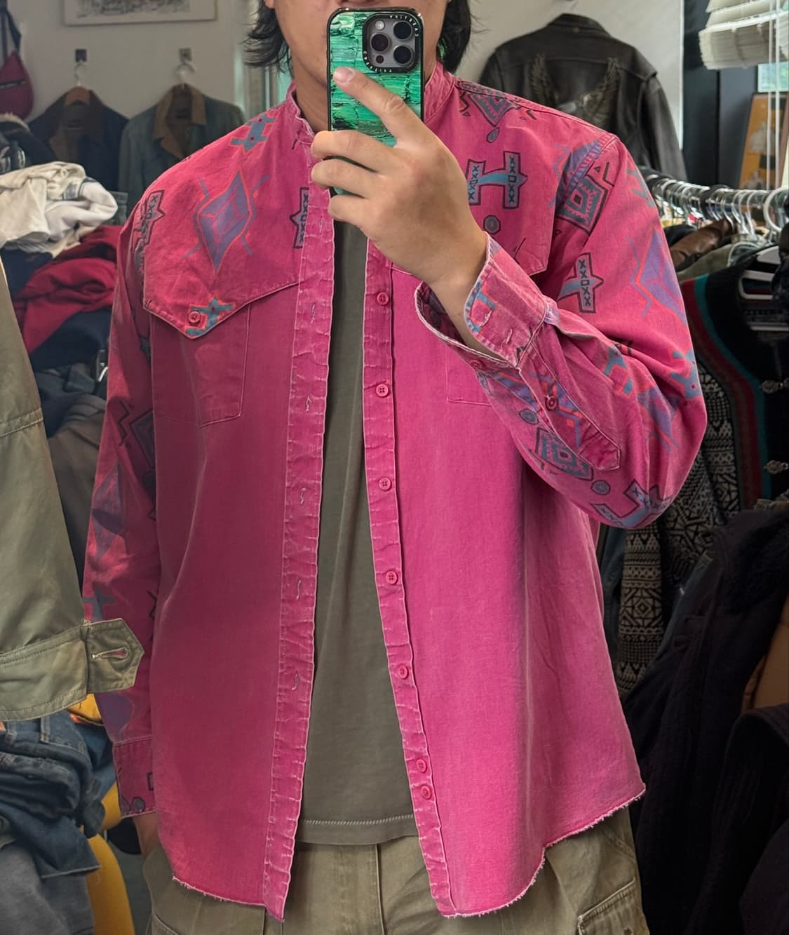 90s Wrangler Cowboys Cut Native Shirts  상품이미지9