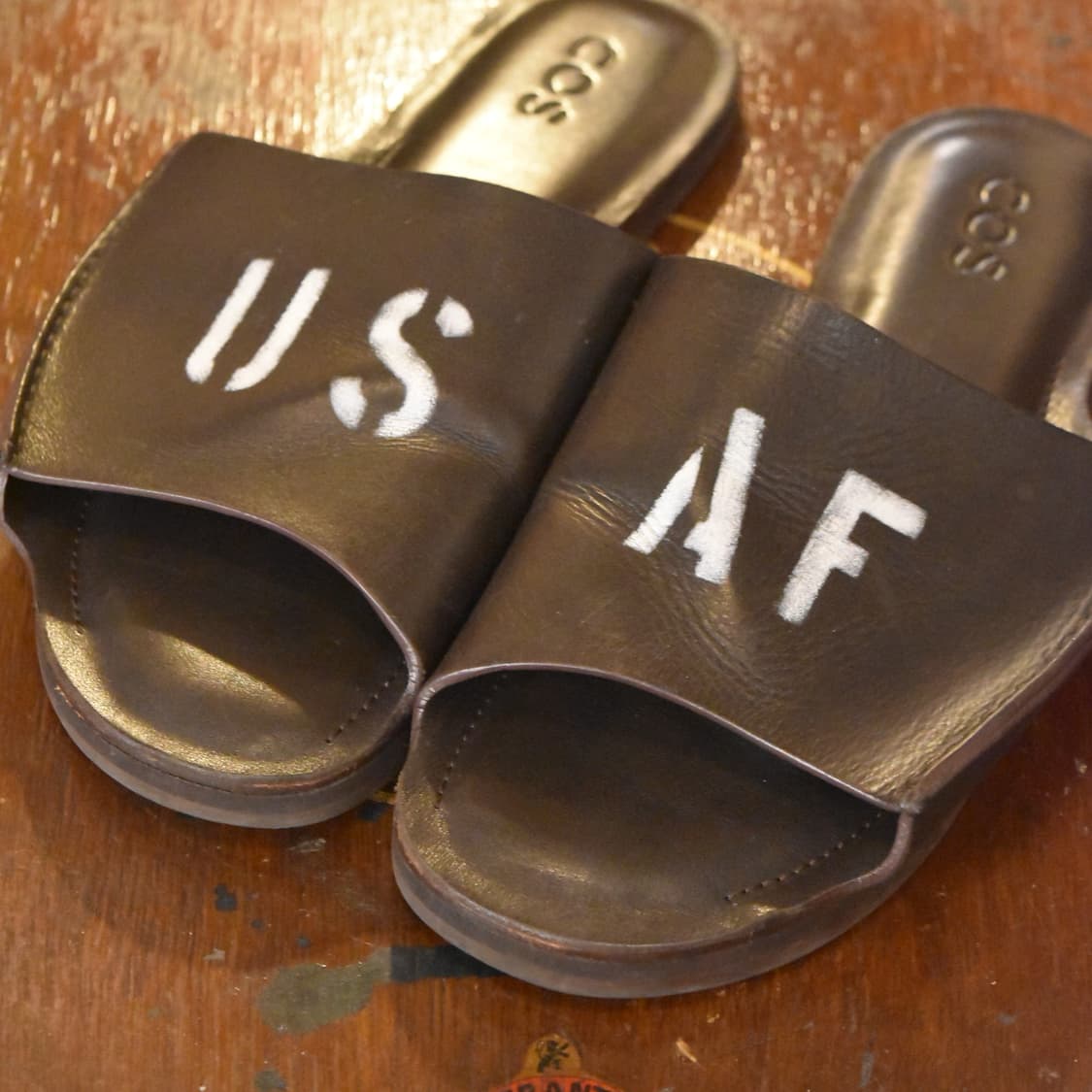 Cos Leather Slider USAF Custom 265~270 상품이미지5