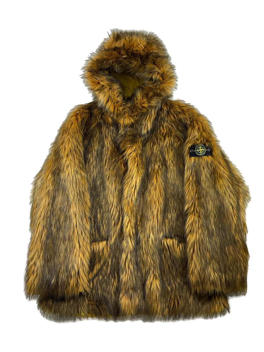 슈프림 x 스톤 아일랜드 포뮬러 스틸 리버시블 포우 퍼 파카 옐로우 상품이미지3