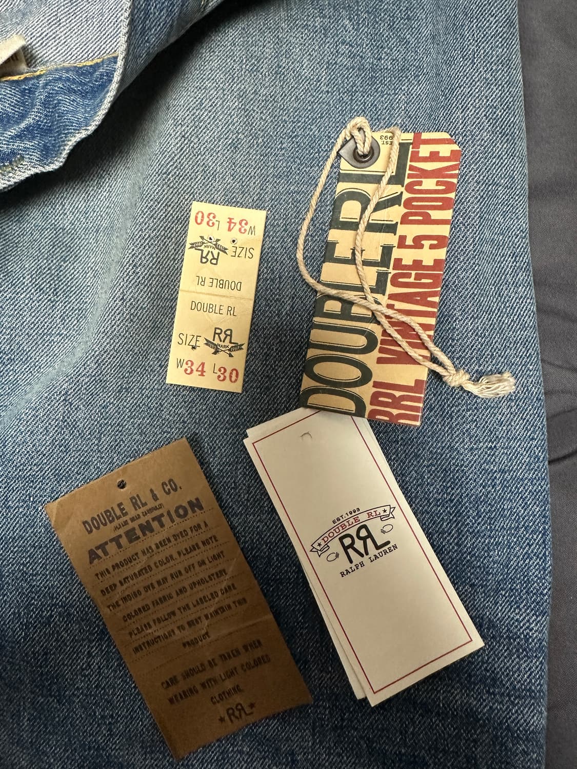 rrl 빈티지파이브포켓 미드랜드 34x30 상품이미지6