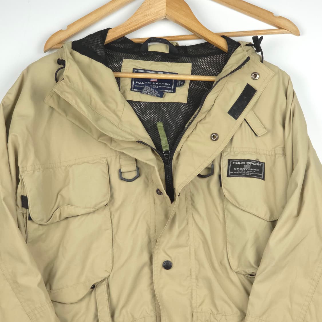 [M] 90's 폴로 랄프로렌 스포츠 폴로스포츠 나일론 자켓 상품이미지3