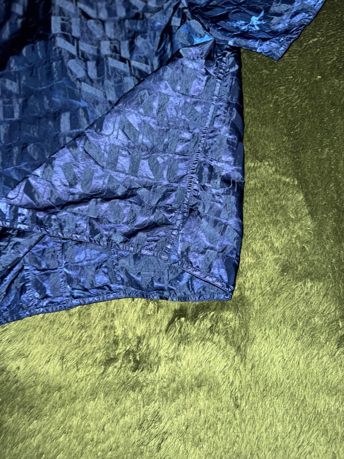 [XL] SUNNEI 써네이 엠보스드 로고 프린트 오픈카라 하프 셔츠 상품이미지9