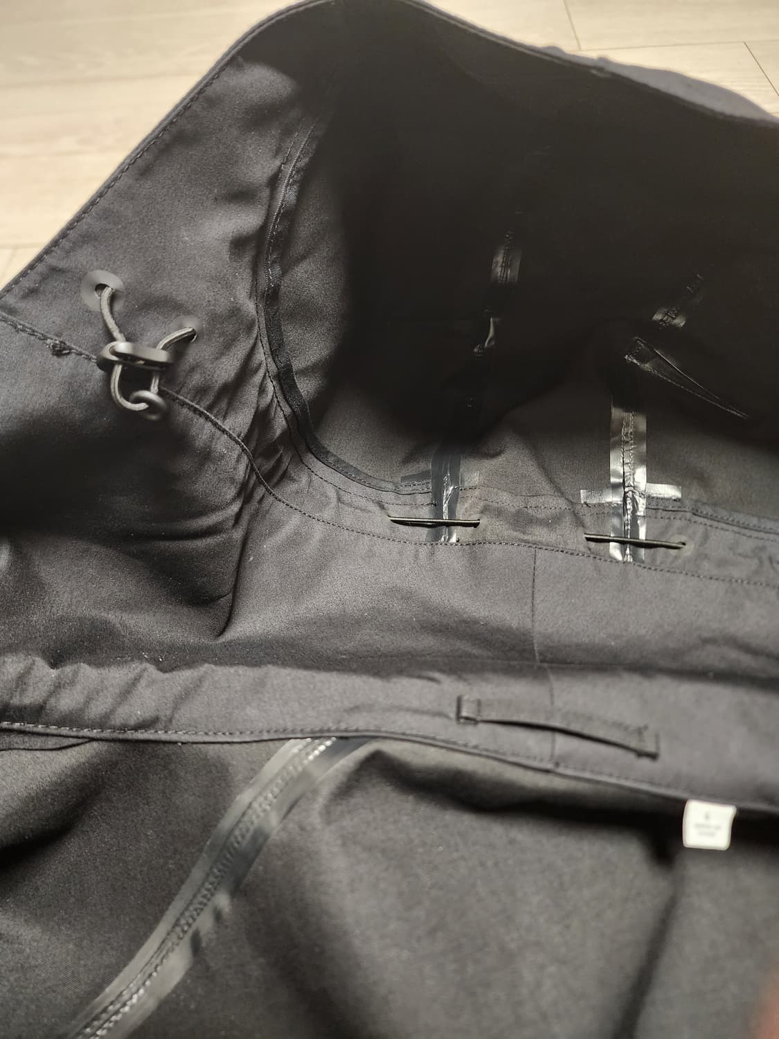 유니클로U 블록테크 후드 코트 블랙 L 피쉬테일 레인코트 모즈코트 상품이미지6