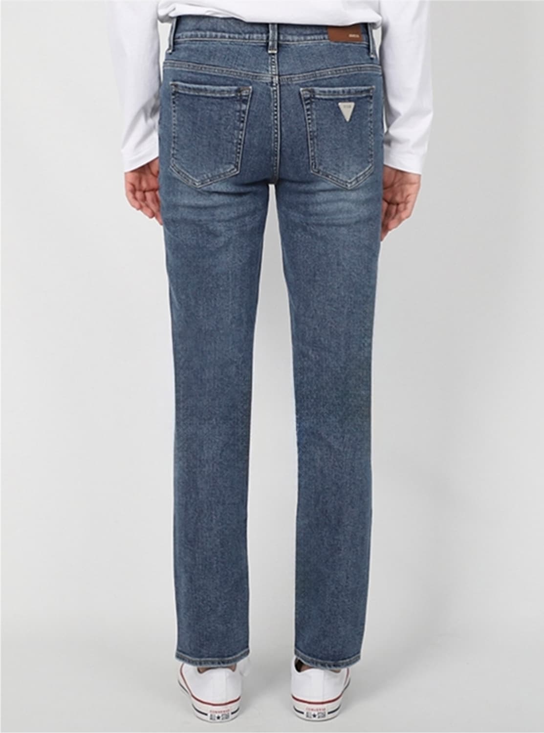 (28)게스 밴딩 크롭 슬림 스트레이트 데님 팬츠 상품이미지8