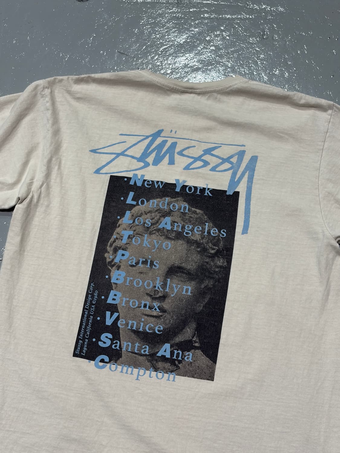 스투시(Stussy) 스태츄 피그먼트 다이드 반팔 티셔츠 상품이미지1