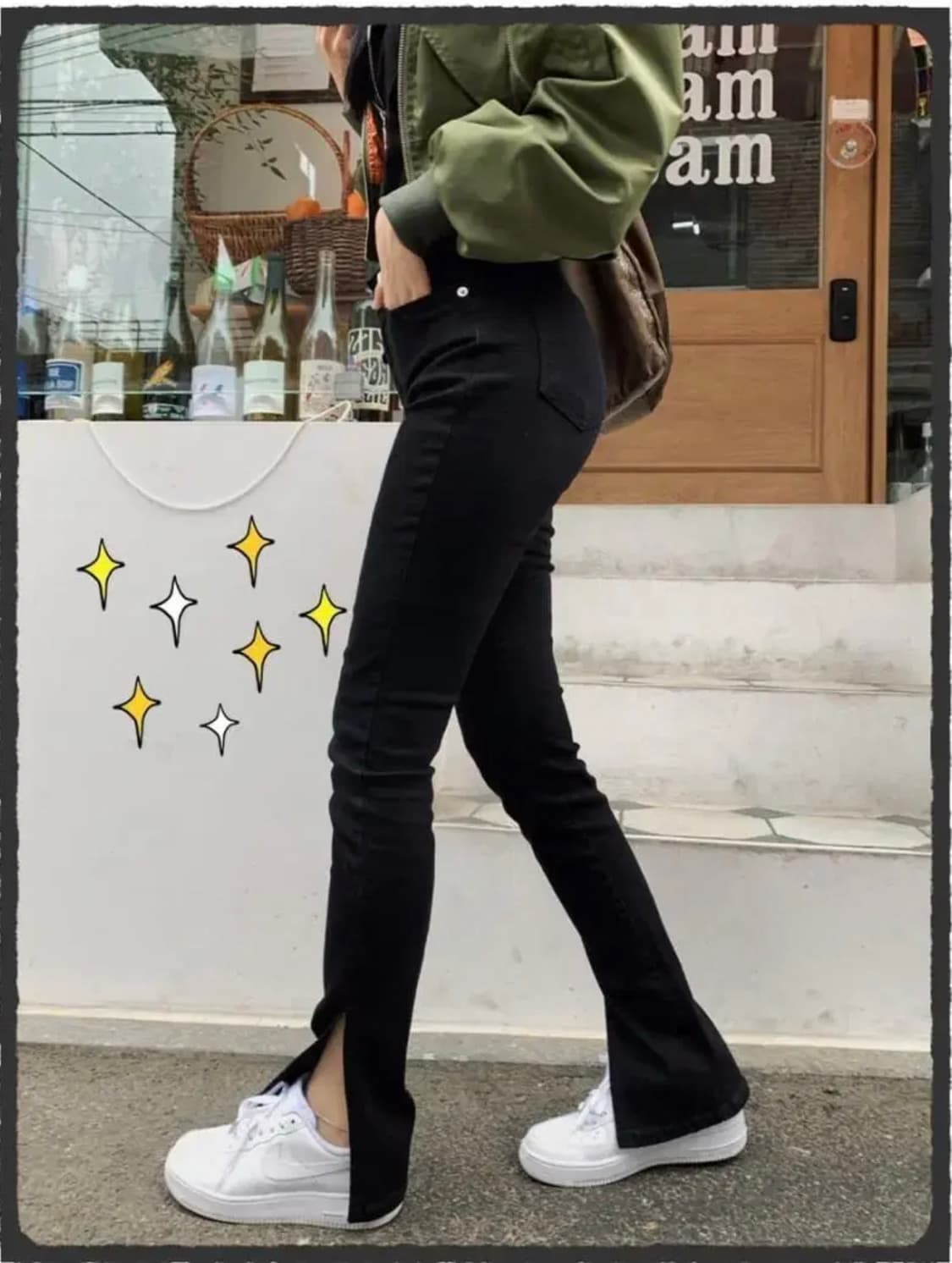 페일제이드 슬릿진 블랙 상품이미지1