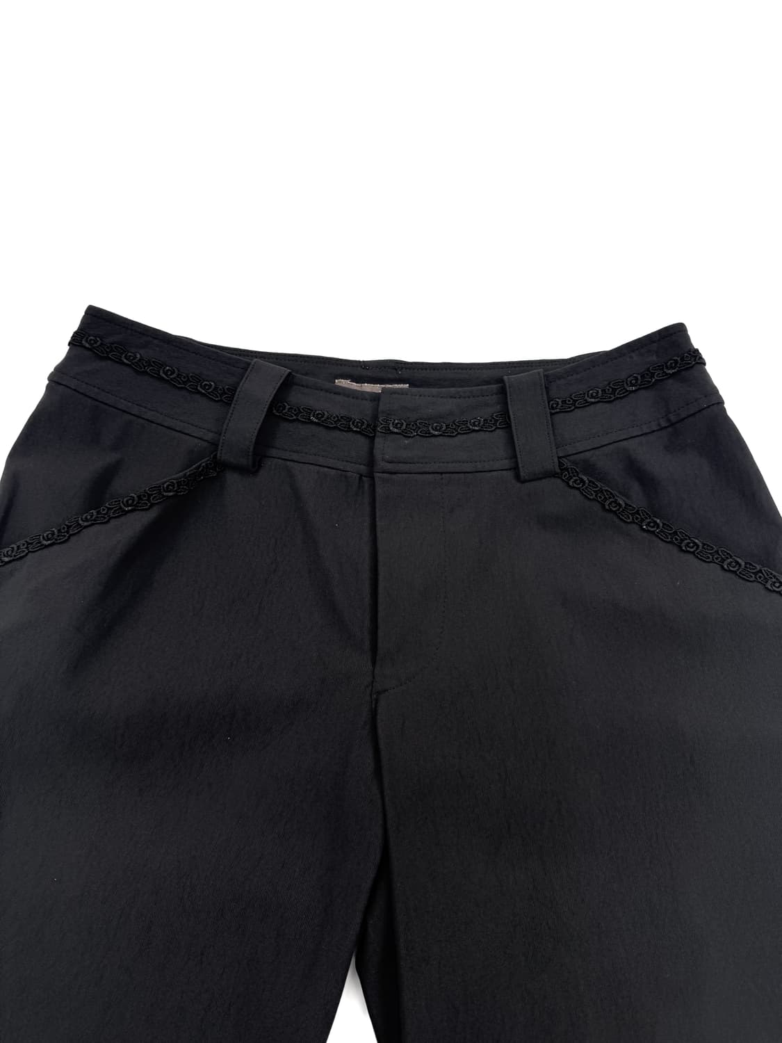 빈티지 블랙 레이스 슬랙스 상품이미지2