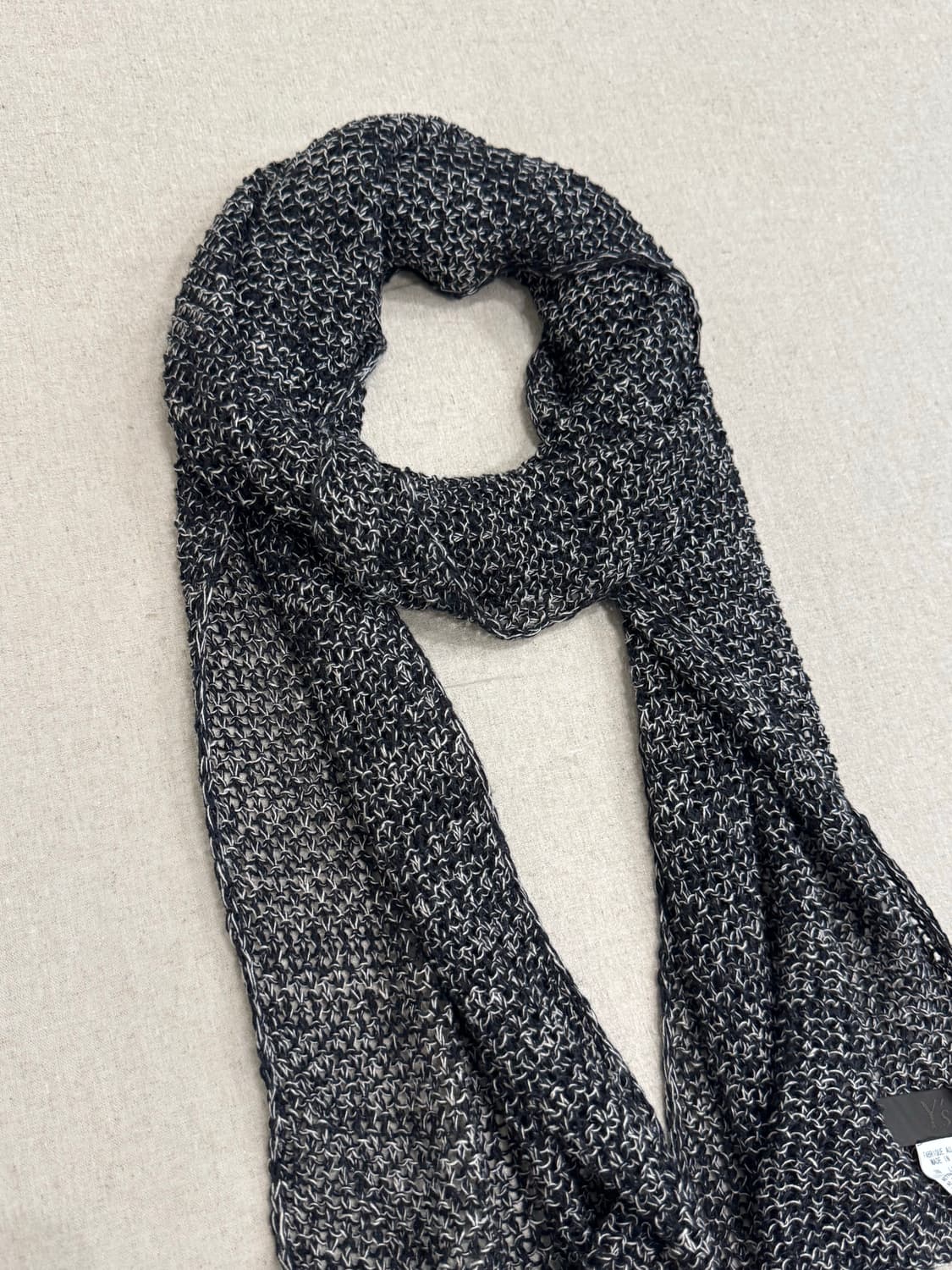 요지야마모토 린넨 그물 머플러 상품이미지2