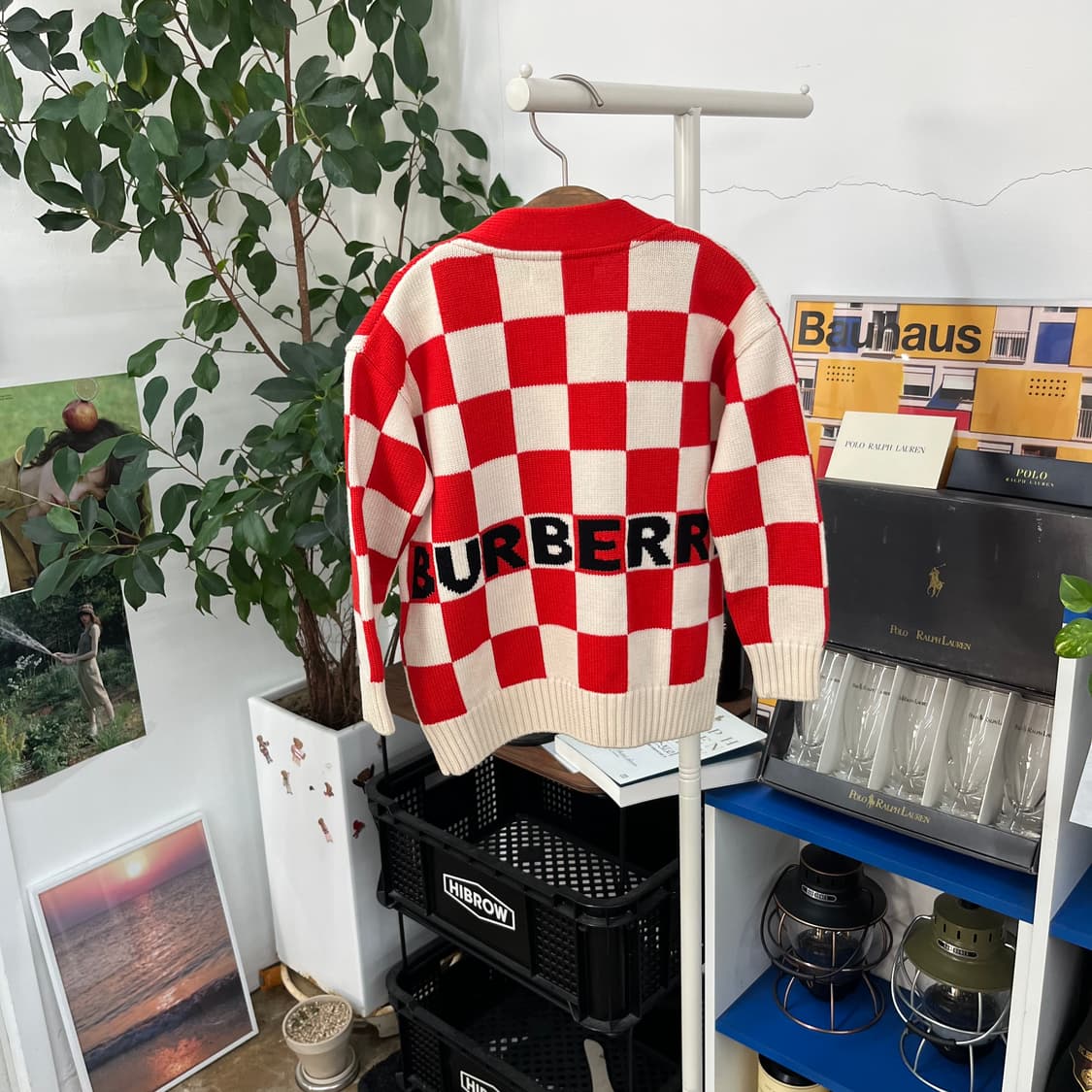 버버리 키즈 울 가디건 4y 상품이미지1