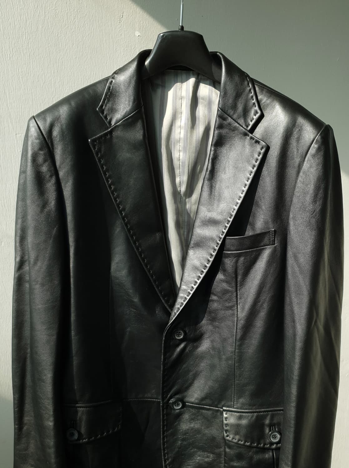 Vintage leather blazer jk 상품이미지3