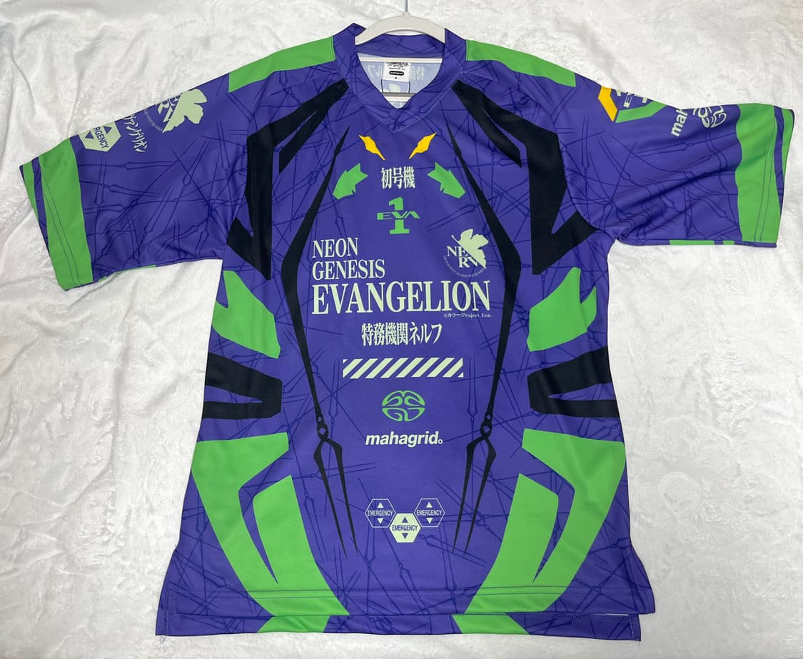 마하그리드 X 에반게리온 초호기 모더사이클 반팔티 상품이미지2