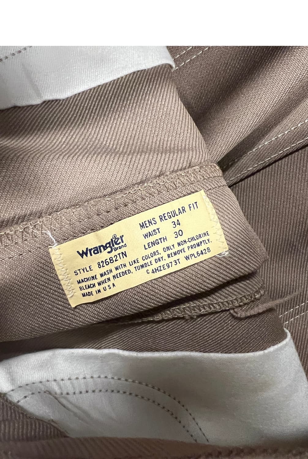 P053 랭글러 브라운 면 반바지 SIZE34 상품이미지3