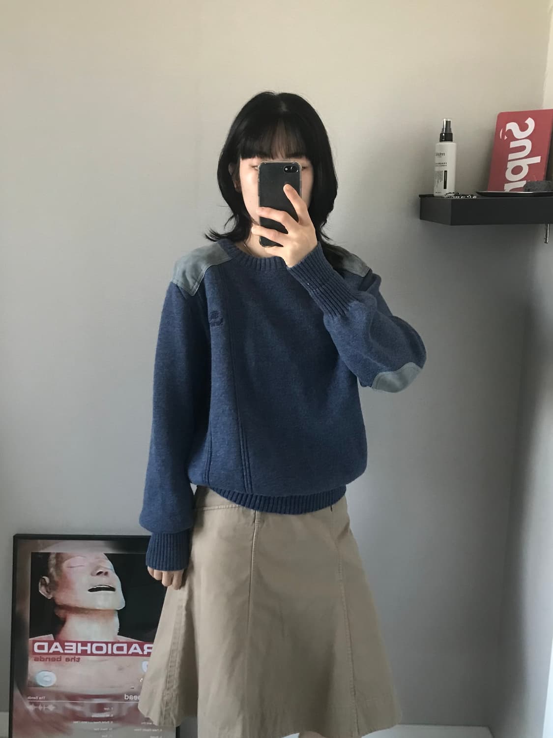 버버리 올드스쿨 90s 국내 라이센스 코만도 울100% 니트 상품이미지1