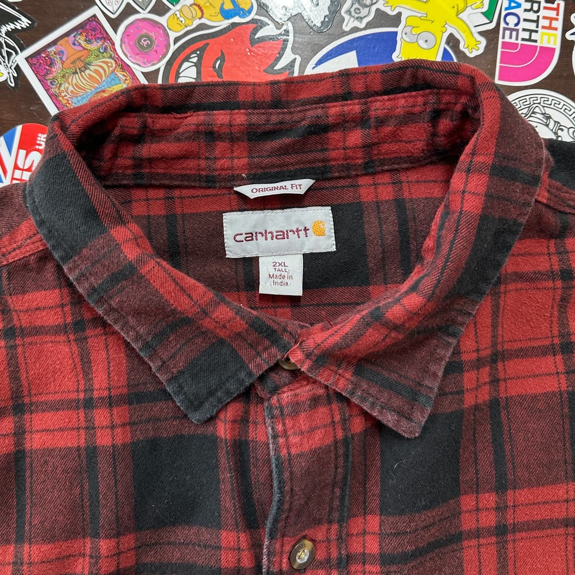 칼하트 플란넬 체크 셔츠 XXL 상품이미지5