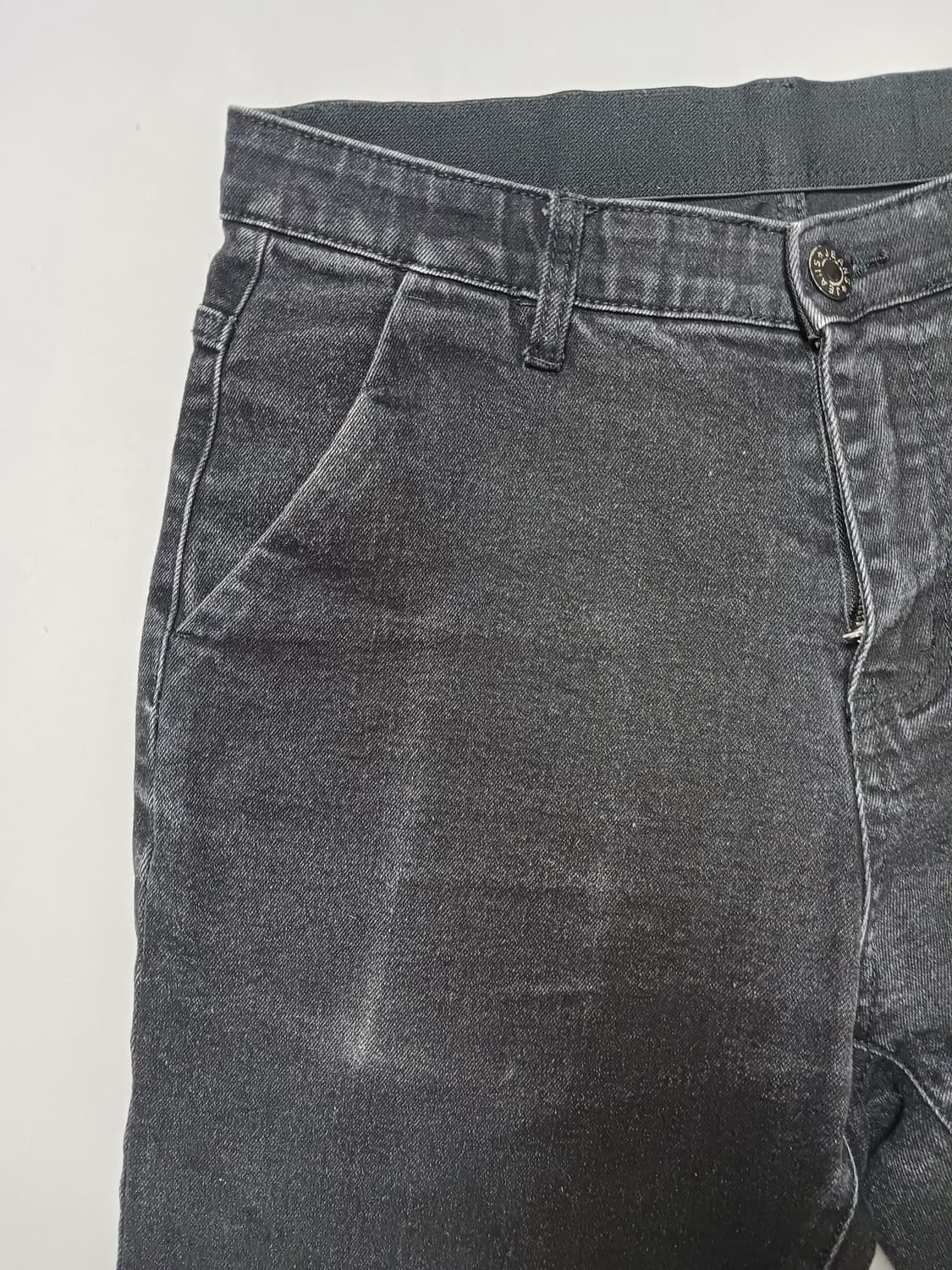 [M] 진스 밴딩 스판 블랙진 청바지 상품이미지2