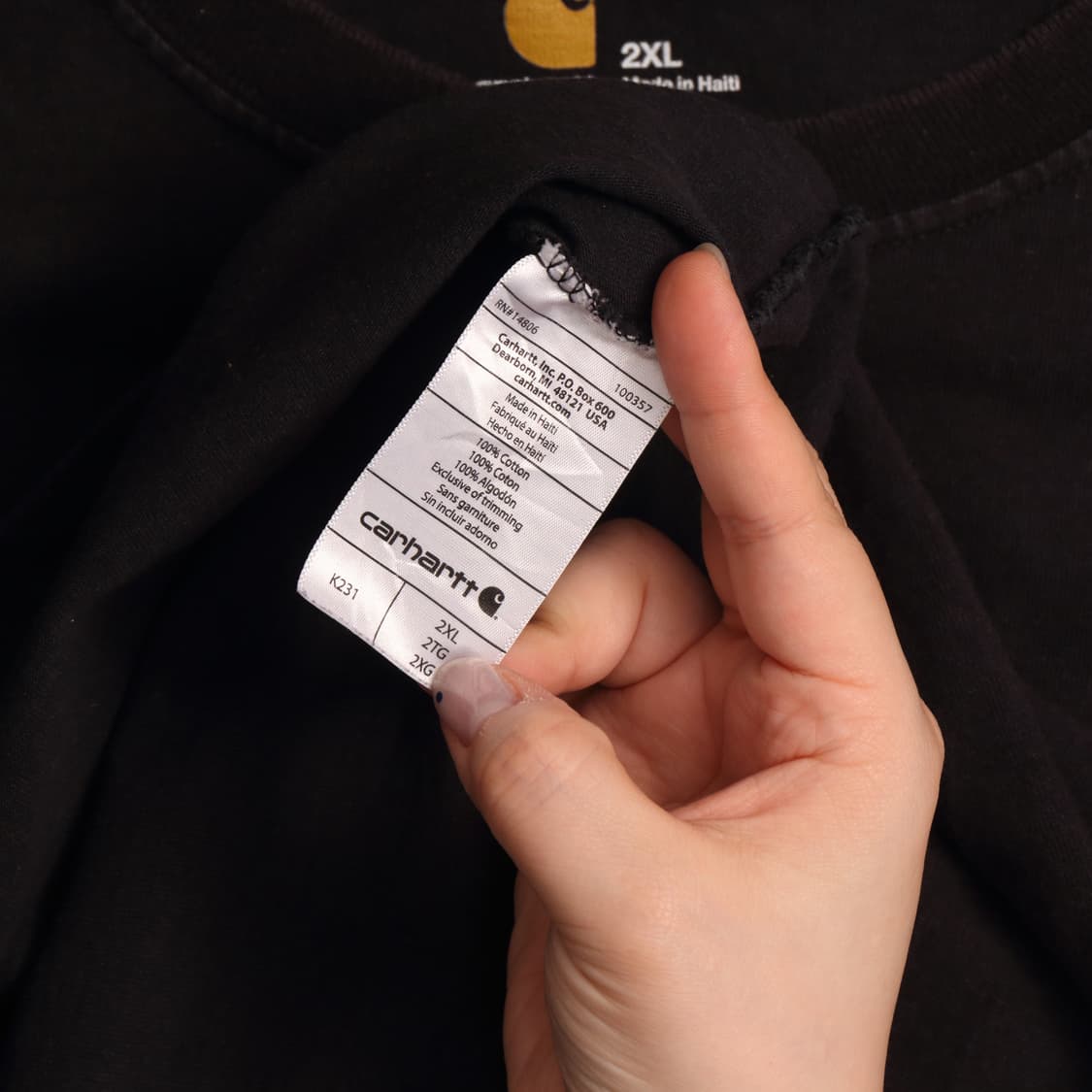 칼하트 프린팅 롱슬리브 A1338 상품이미지4