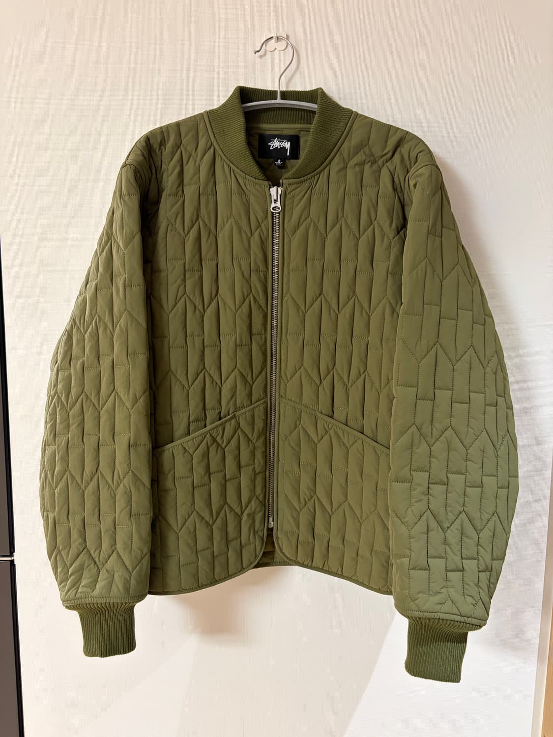 스투시 S 퀼티드 라이너 자켓 (올리브) 상품이미지1