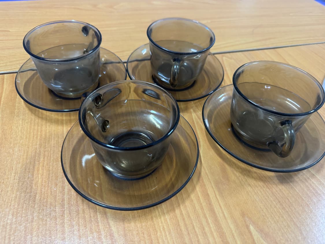 프랑스 빈티지 Arcoroc 4인조 세트 ☕ 상품이미지1