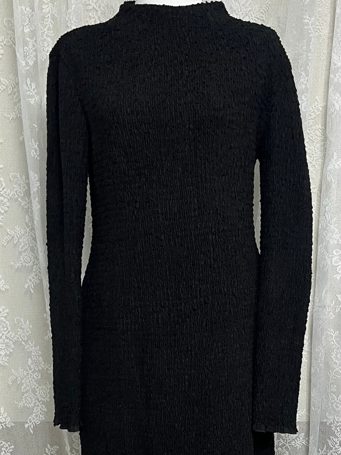 S) 오르 ORR 엘핀 스모킹 원피스 블랙 상품이미지4