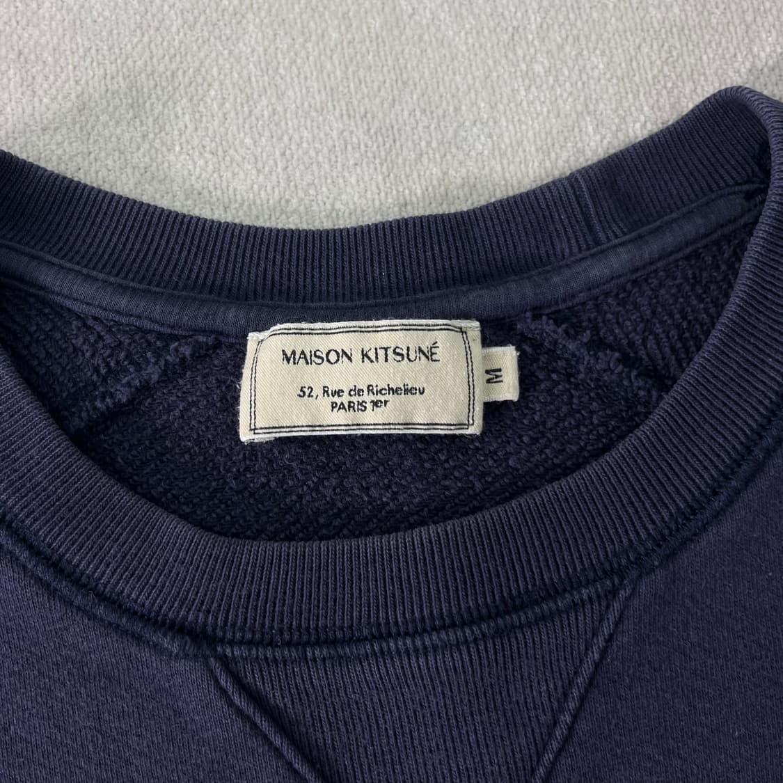 100 메종키츠네 폭스패치 네이비 맨투맨 상품이미지4